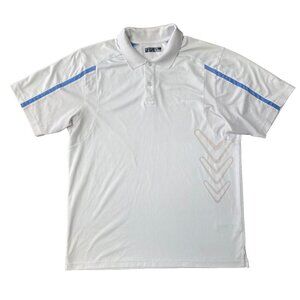 Callaway Opti-Dri Golf Polo Shirt Mens XL Performance Stretch Logo White *Mar